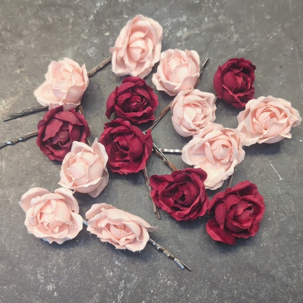 Rose hairpins